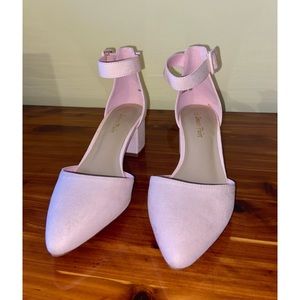 Pink Low Block Heel